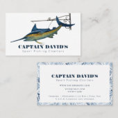 Marlin Sport Fishing Charters Boot Visitenkarte (Vorne/Hinten)