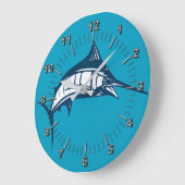 Marlin springt große wanduhr (Winkel)