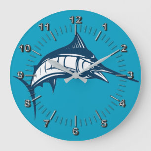 Marlin springt große wanduhr
