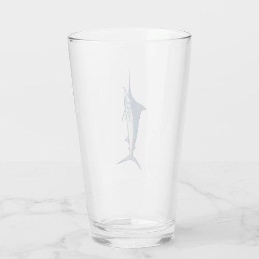 Marlin Swordfish Beer Pint Glas (Rückseite)