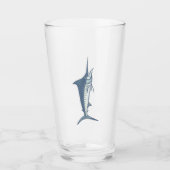 Marlin Swordfish Beer Pint Glas (Vorderseite)