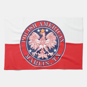Marlin Texas Polnischer Adler Geschirrtuch