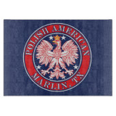 Marlin Texas Polnischer Adler Schneidebrett (Vorderseite)