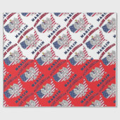 Marlin Texas Polnischer Amerikaner Geschenkpapier (Flach)