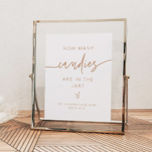 MARLO Beige Wie viele Candies Baby Showspiele