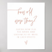 MARLO Blush Pink Moderne wie alt waren sie untersc Poster (Vorne)