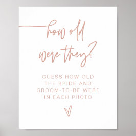 MARLO Blush Pink Moderne wie alt waren sie untersc Poster