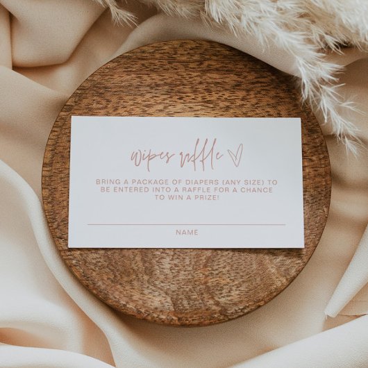 MARLO Bohemisch Blush Baby Wipes Raffle Ticket