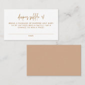 MARLO Bohemisch Terracotta Baby Diaper Raffekkarte Platzkarte (Vorne/Hinten)