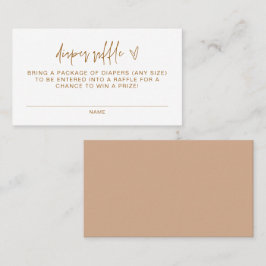 MARLO Bohemisch Terracotta Baby Diaper Raffekkarte Platzkarte