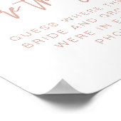 MARLO Boho Blush Pink wo sie unterschrieben haben Poster (Ecke)