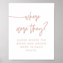 MARLO Boho Blush Pink wo sie unterschrieben haben Poster