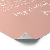 MARLO Boho Blush Ring Hunt Brautparty Game Pos Poster (Ecke)