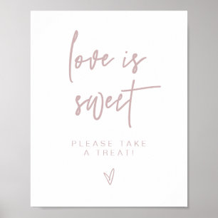 MARLO Boho Dusty Rose Liebe ist Sweet Leckerei Gef Poster