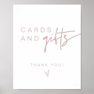 MARLO Boho Dusty Rose Pink Karten & Geschenke Unte Poster