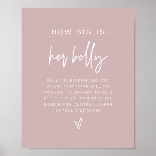 MARLO Boho Dusty Rose Wie groß ist ihr Bauchspiel Poster