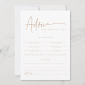 MARLO Boho Earth Toned Baby Advice & Predictions Einladung (Vorderseite)