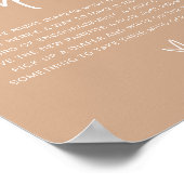 MARLO Boho Earth Tonspate Night Diapers Game Poster (Ecke)