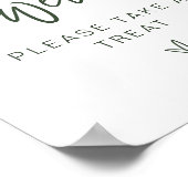 MARLO Boho Forest Green Babies sind süße Zeichen Poster (Ecke)