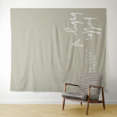 MARLO Boho Hallo Sage Green Baby Shower Tapestory Wandteppich (Beispiel (Horizontal))