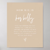 MARLO Boho Terracotta Wie groß ist ihr Bauchspiel Poster (Vorne)