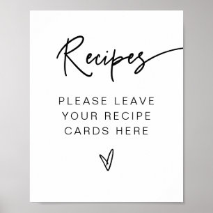 MARLO Bold Contemporary Brautparty Rezepte Poster