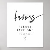 MARLO Bold Contemporary Schriftart Bevorzugungstab Poster (Vorne)