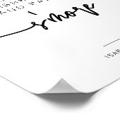 MARLO Bold Contemporary S'mores Bar Sign Poster (Ecke)