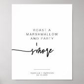 MARLO Bold Contemporary S'mores Bar Sign Poster (Vorne)