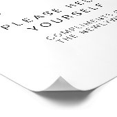 MARLO Bold Modern Gents Badezimmer Toilettenartike Poster (Ecke)