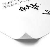 MARLO Bold Wie viele Kisses Brautparty Game Poster (Ecke)