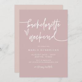 MARLO Dusty Rose Bachelorette Einladung