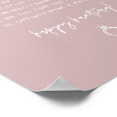 MARLO Dusty Rose Boho Ring Hunt Brautparty Game Poster (Ecke)