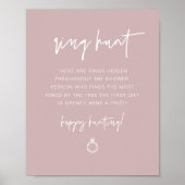 MARLO Dusty Rose Boho Ring Hunt Brautparty Game Poster (Vorne)