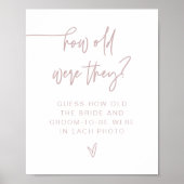 MARLO Dusty Rose Moderne, wie alt sie waren unters Poster (Vorne)