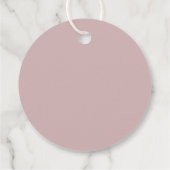 MARLO Dusty Rose Pop, wenn sie Pop Dusche Gefallen Geschenkanhänger (Rückseite)