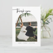 MARLO kühne zeitgenössisches Foto Hochzeit Vielen Einladung (Stehend Vorderseite)