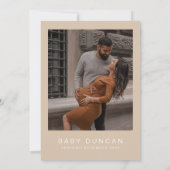 MARLO Moderne Bohemisch Earth Tone Baby Dusche Einladung (Rückseite)