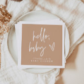 MARLO Moderne Bohemisch Terracotta Babydusche Serviette