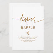 MARLO Moderne Bohemische Windelwankkarte Einladung (Vorne/Hinten)