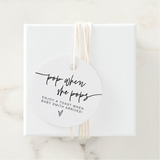 MARLO Moderner, mutiger Pop, wenn sie Pop Dusche Geschenkanhänger (Beispiel)