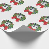 Marlon Bundo WeihnachtsKranz-Packpapier Geschenkpapier (Ecke)