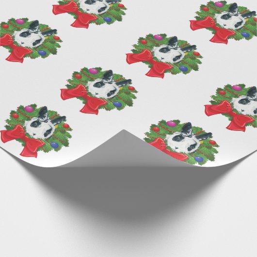 Marlon Bundo WeihnachtsKranz-Packpapier Geschenkpapier (Ecke)