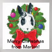 Marlon Bundo Weihnachtskreideposter Poster (Vorne)