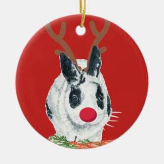 Marlon Bundo Weihnachtsrudolph-Verzierung Keramik Ornament