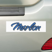 Marlon Name blue Aufkleber Sticker Autoaufkleber (Auf Auto)
