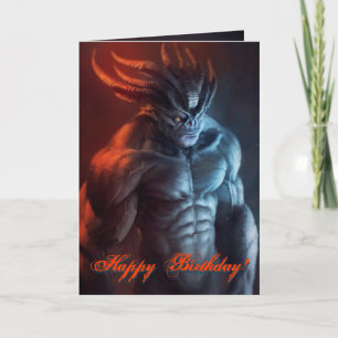 Marloth Grater Demon Might Birthday Karte