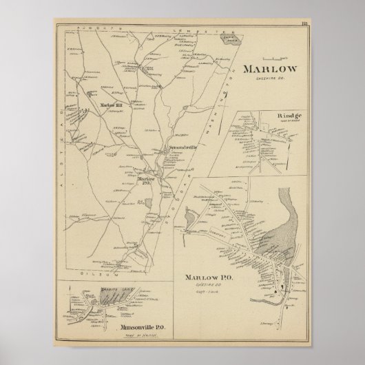 Marlow, Cheshire Co Poster (Vorne)