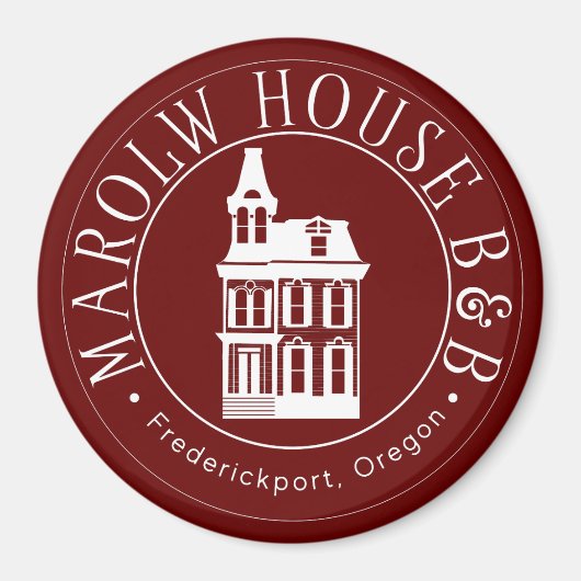 Marlow House B & B Magnet (Vorne)