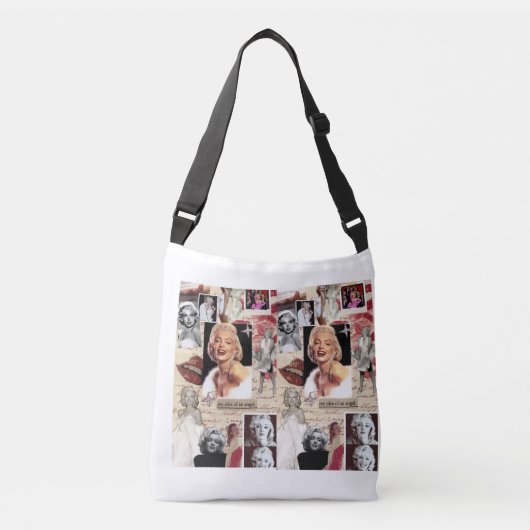 MARLYNMONROE TOTE BAG TRAGETASCHEN MIT LANGEN TRÄGERN (Vorderseite)